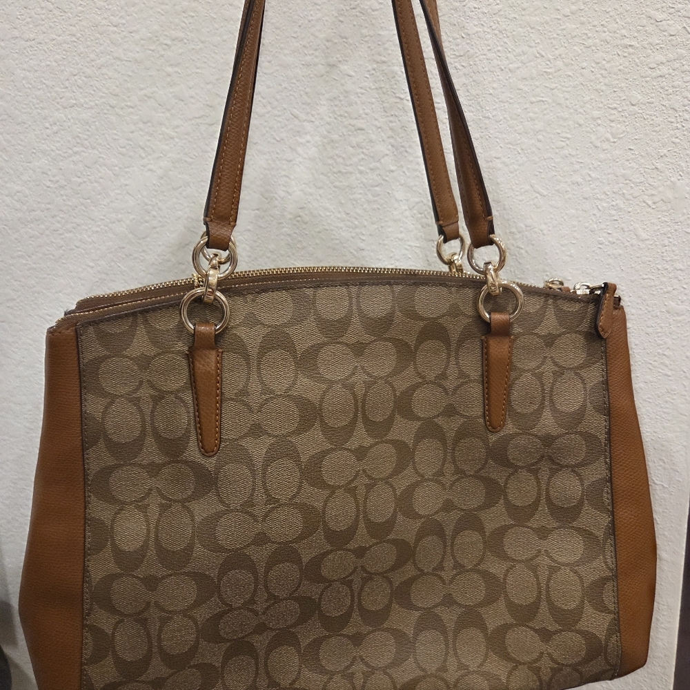 Coach Brown Signature Tote Bag - Picture 11 of 12